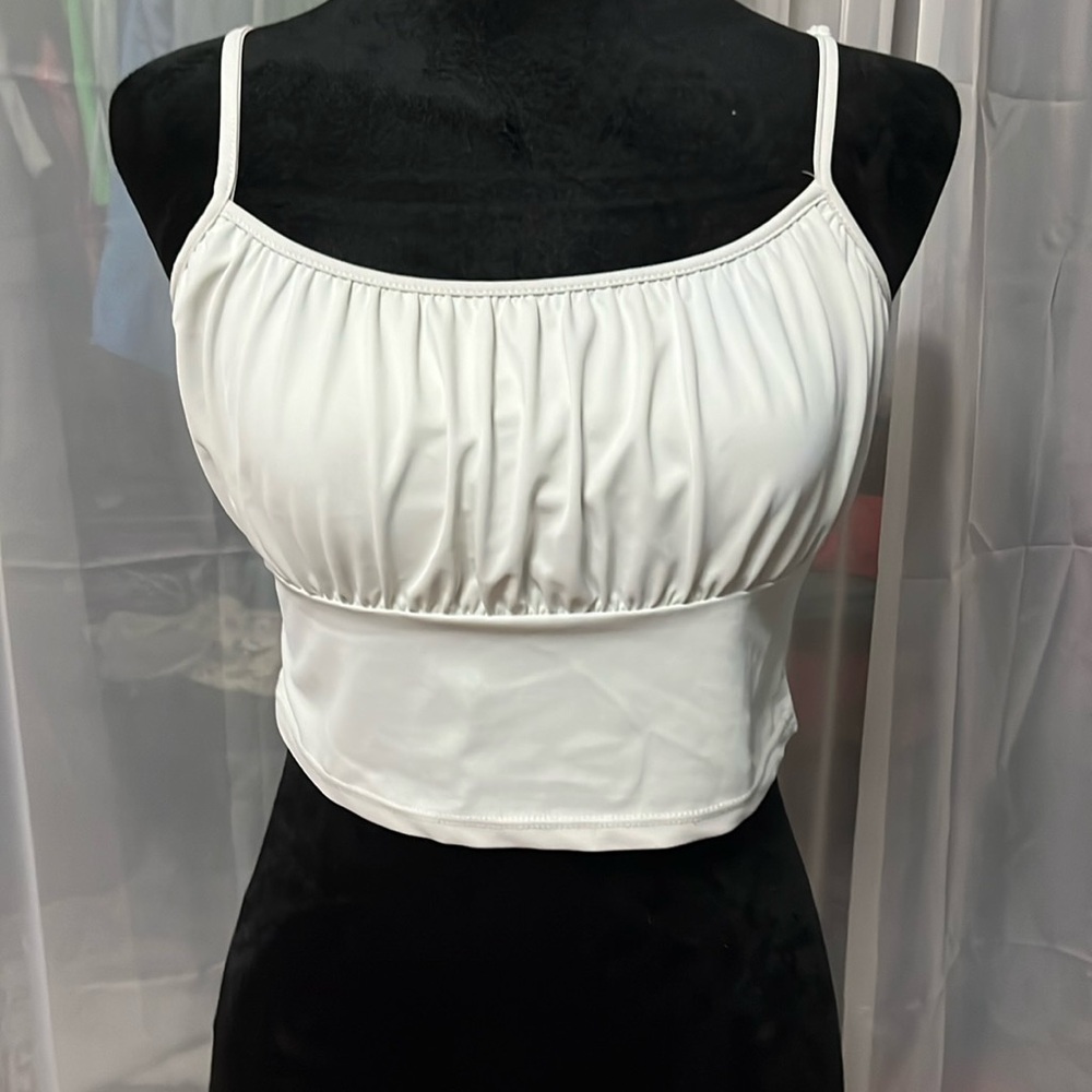 cropped h&m tank